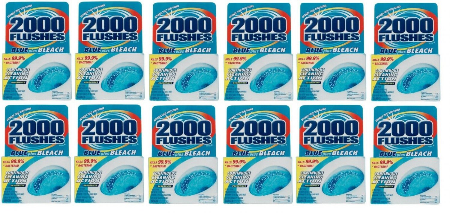 Photo of 2000 Flushes Blue Plus Bleach Automatic Toilet Bowl Cleaner