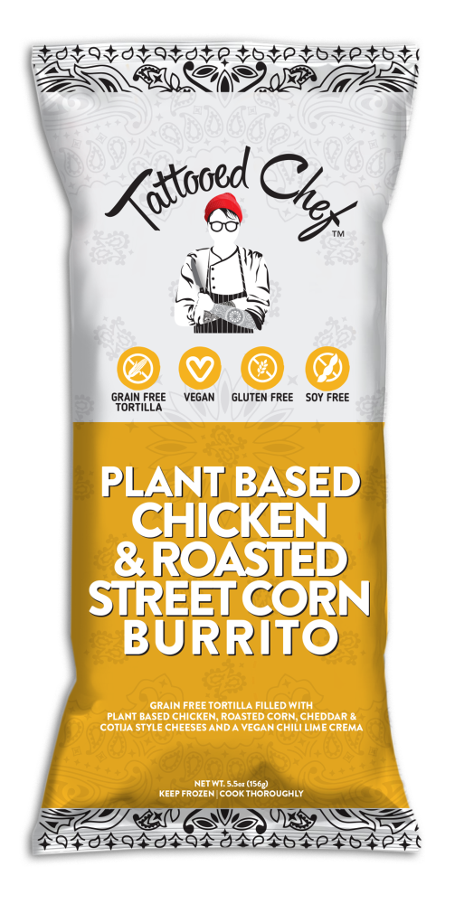 Chicken & Roasted Street Corn Grain Free Tortilla Filled with Plant Based Chicken