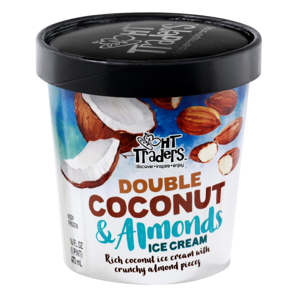 Double Coconut & Almonds Rich Coconut Ice Cream with Almonds, Double Coconut & Almonds