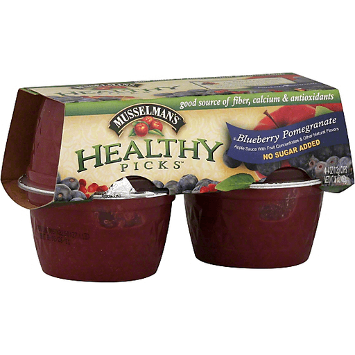 Musselman'S, Healthy Picks, Apple Sauce, Blueberry, Pomegranate, Blueberry, Pomegranate