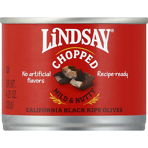Mild & Nutty Black Ripe Chopped Olives, Mild & Nutty