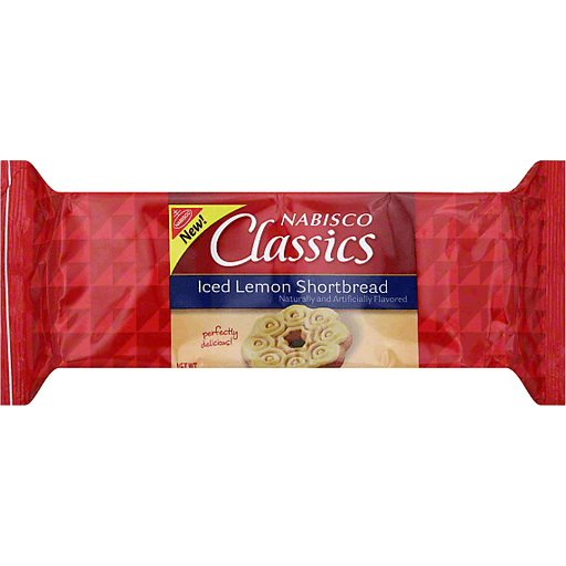 Nabisco Classics Cookies, Iced, Lemon Shortbread