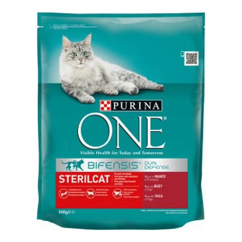 ONE GATOS SECO ESTERILIZ.BUEY 800GR