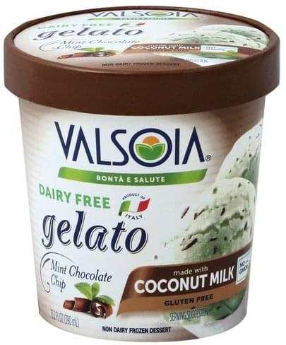 Mint Chocolate Chip Gelato Non Dairy Frozen Dessert, Mint Chocolate Chip