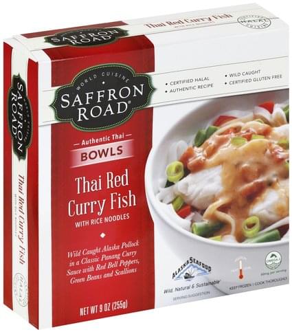 Thai Red Curry Fish with Rice Noodles