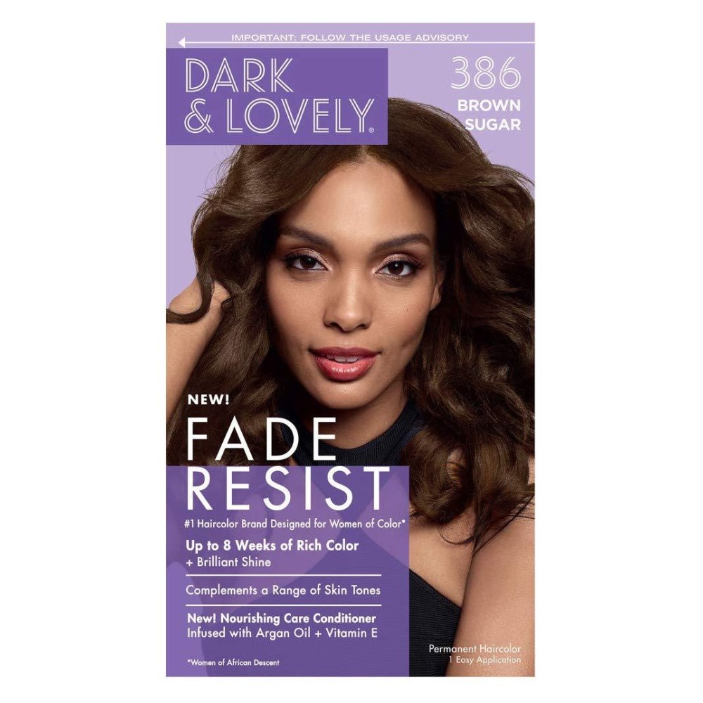 Photo of Dark and Lovely SoftSheen-Carson & Fade Resist Permanent Hair Color, 386 Brown Sugar, 1 Application
