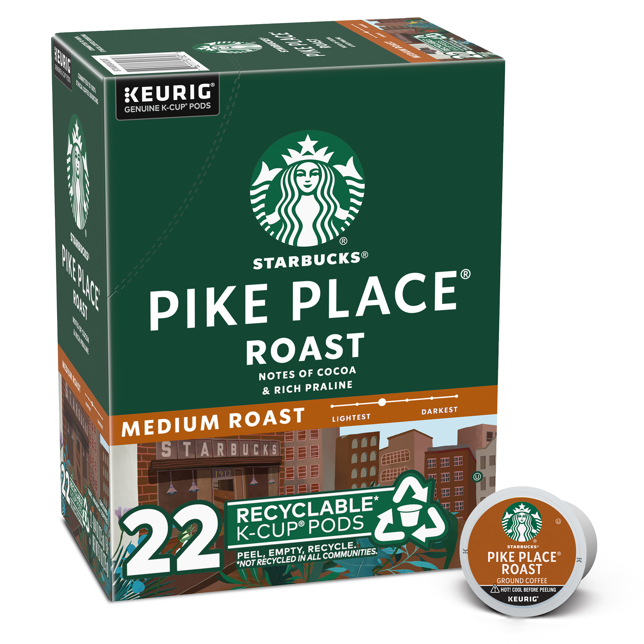 Photo of Starbucks Pikes Place Medium Roast Keurig K-Cup Coffee Pods - 22ct