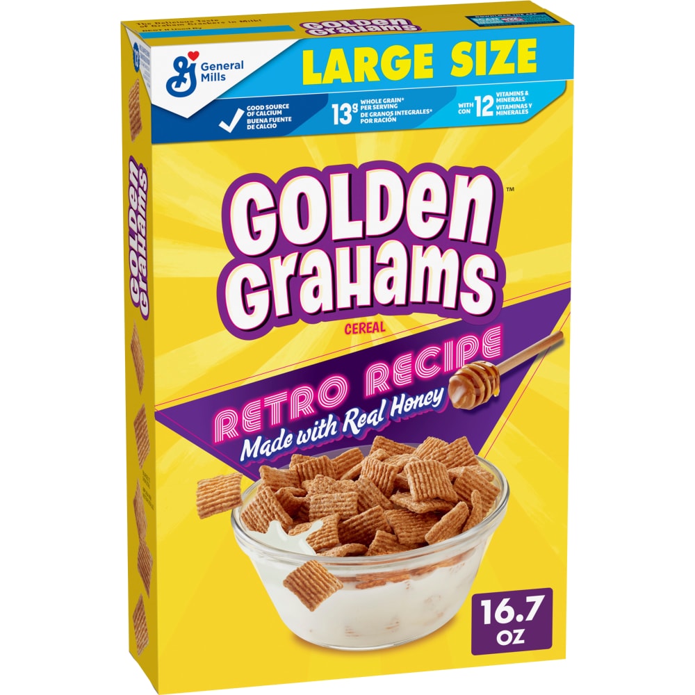 Photo of Golden Grahams General Mills, Large Size Retro Recipe Cereal, 10x16.7Oz