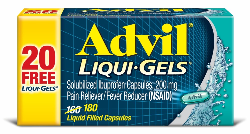 Advil - Liqui-Gels - Bonus - 180 Ct - 10\26