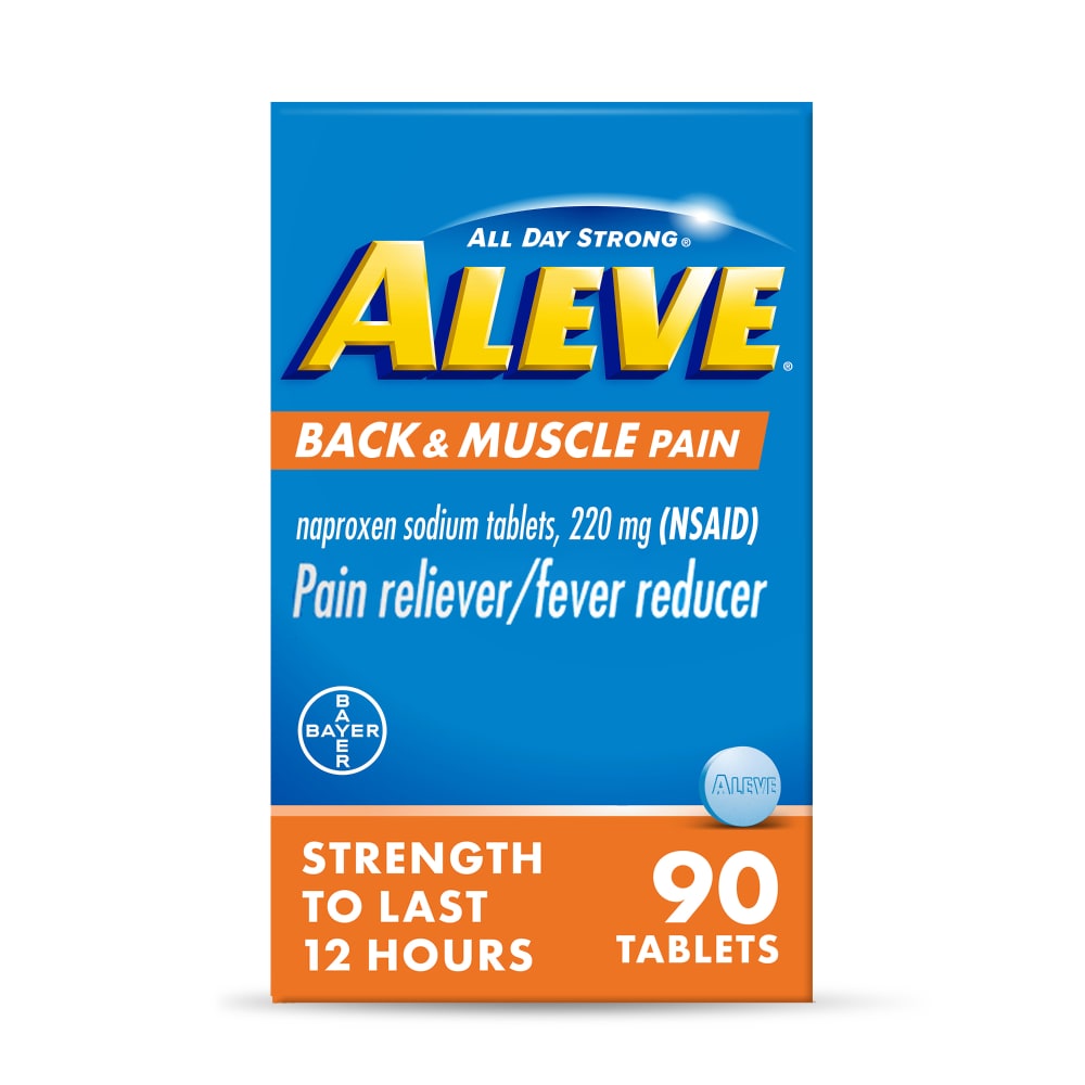 Aleve - Tablets - Back And Muscle Pain - 90 Ct