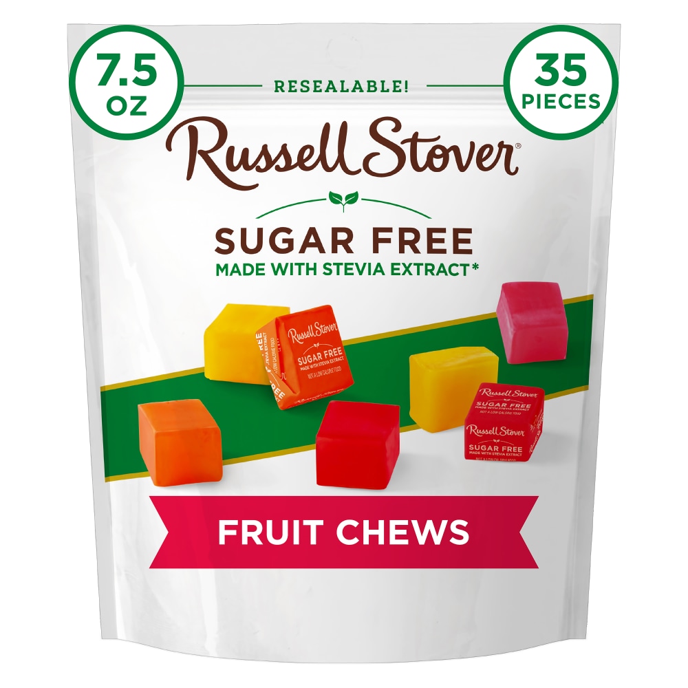 Photo of Russell Stover Sugar Free Fruit Chews Candy, 7.5 Oz. Bag