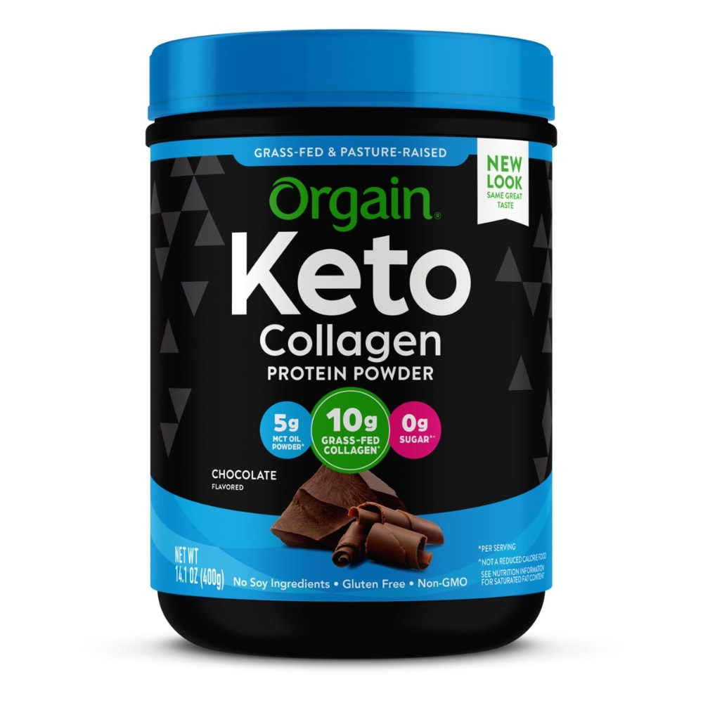 Keto Collagen 10 G Hair, Skin, Nail & Joint Support Powder, Chocolate, Chocolate