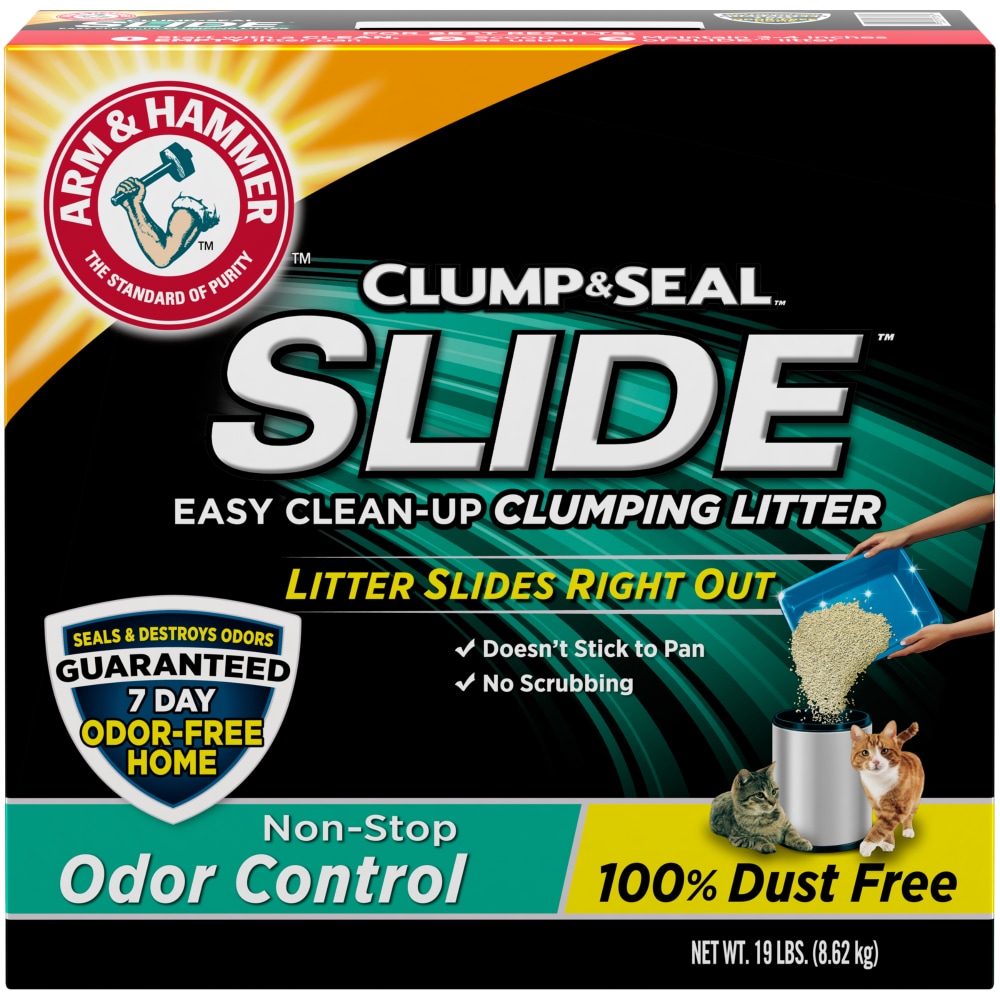 Photo of Arm & Hammer Slide Non-Stop Odor Control Clumping Cat Litter 19 Lb