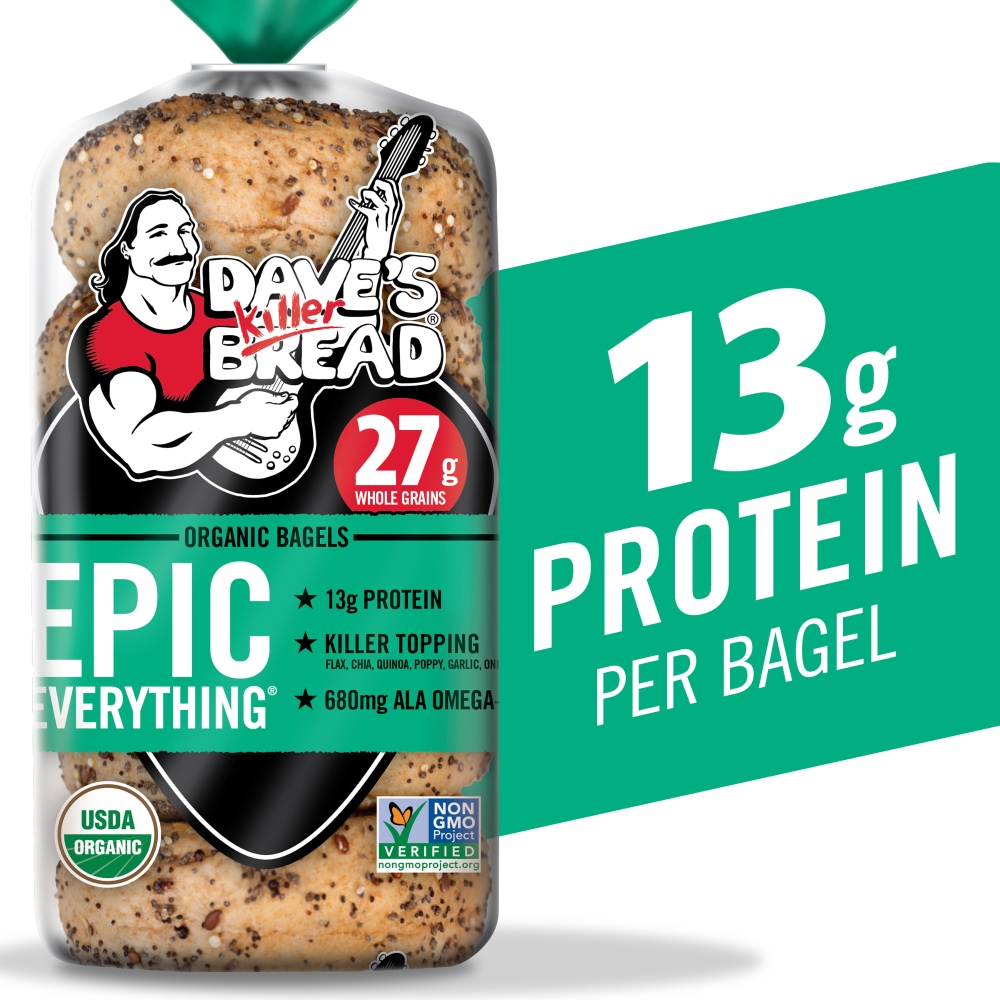 Photo of Dave's Killer Bread Epic Everything Organic Bagels - 16.75 Ounce