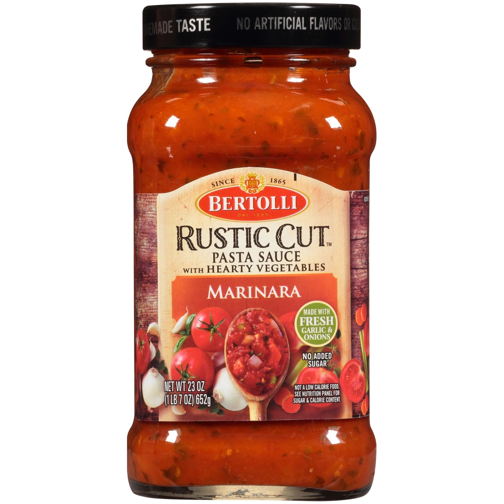 Marinara Rustic Cut Pasta Sauce with Hearty Vegetables, Marinara