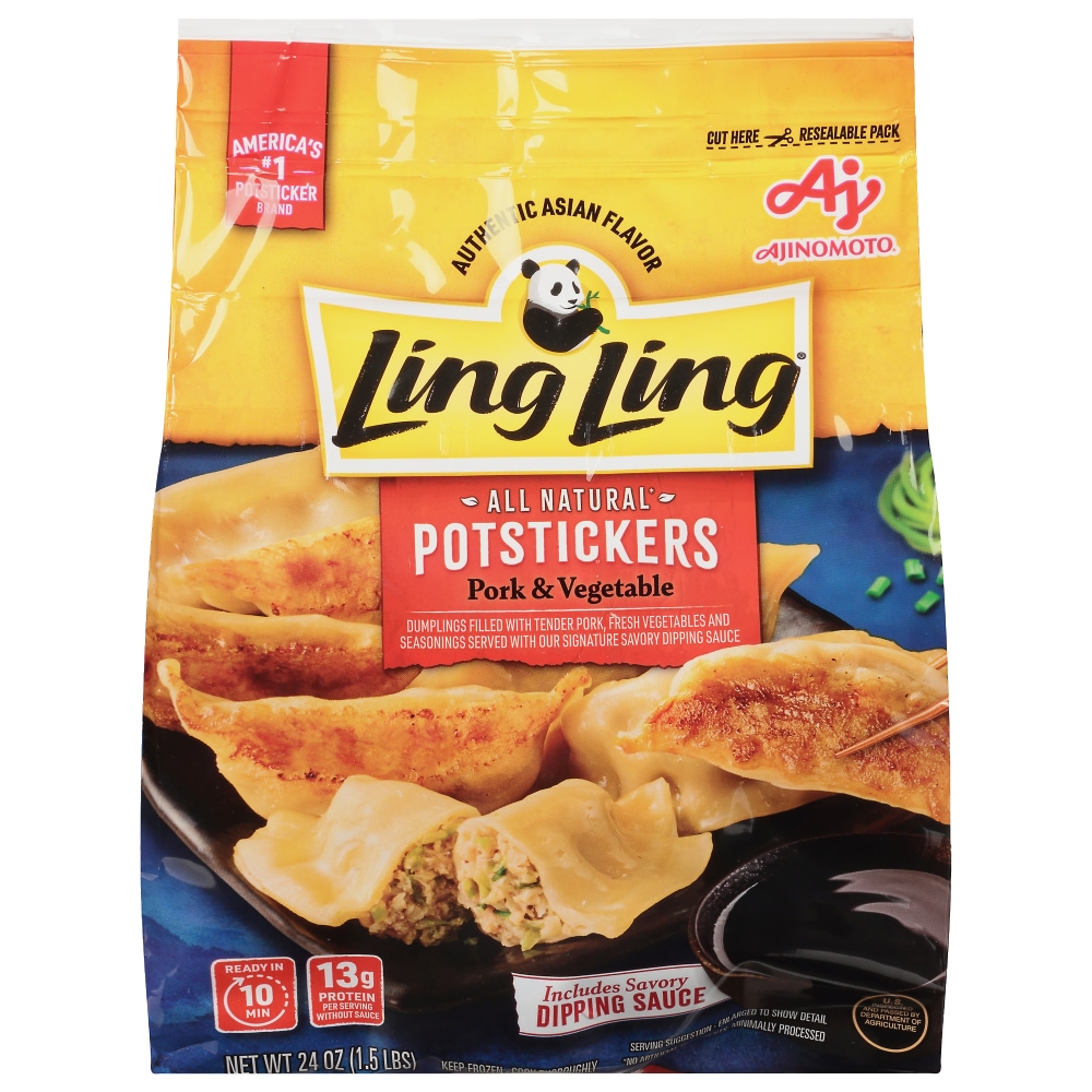 Photo of Ling Ling Potstickers - Pork & Vegetable Dumplings