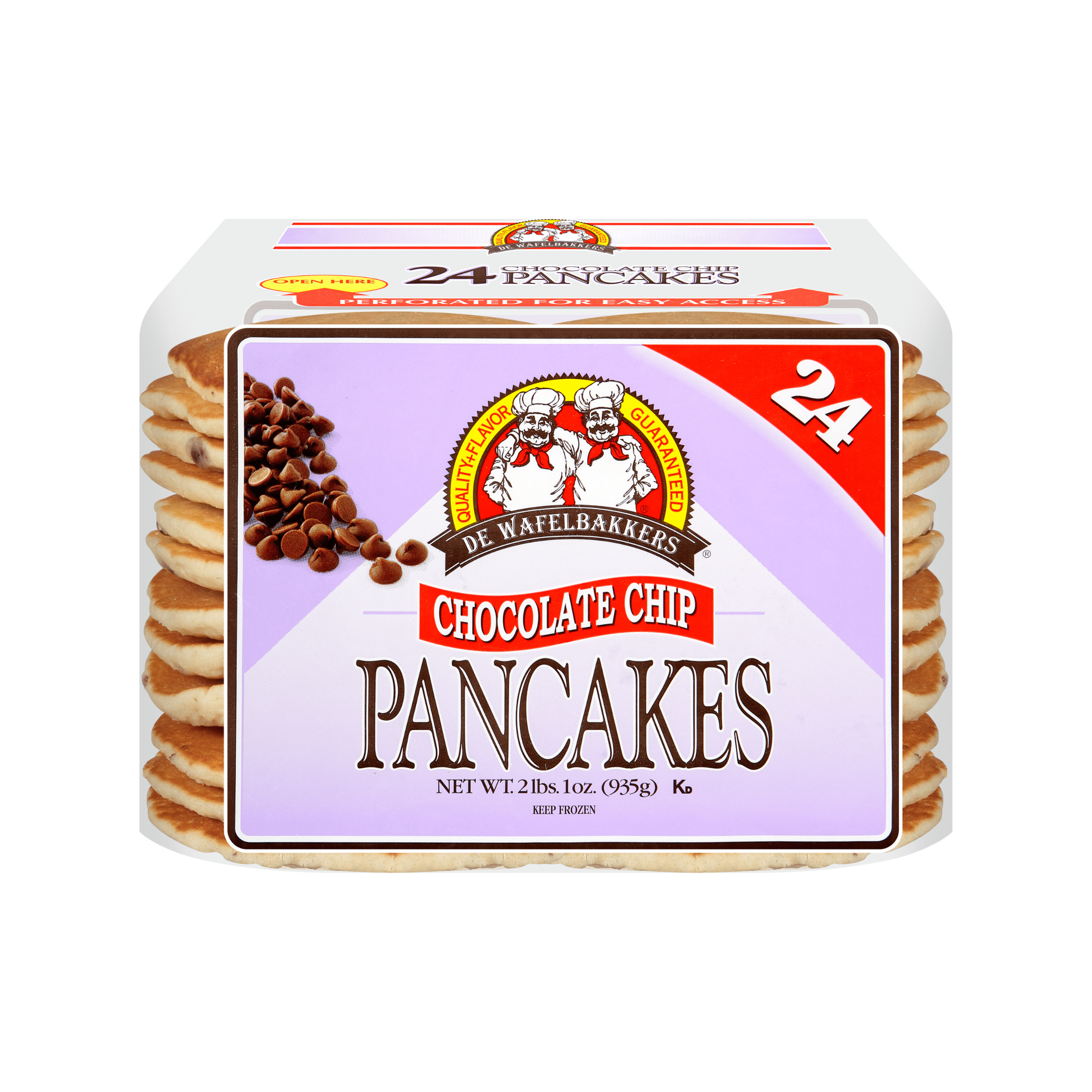 Photo of De Wafelbakkers Chocolate Chip Pancakes