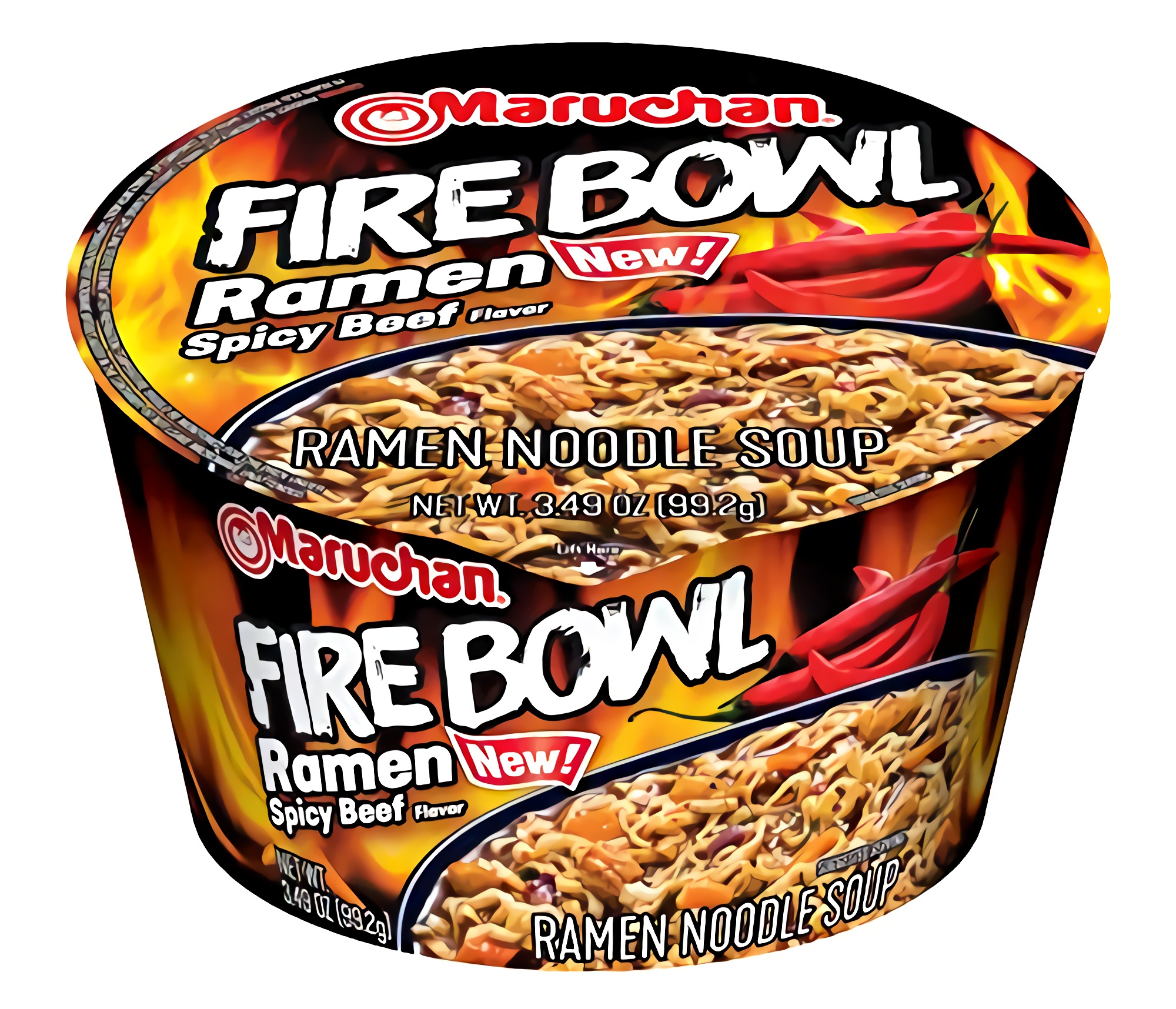 Maruchan Fire Bowl 6CT 3.49OZ Spicy Beef 1/140
