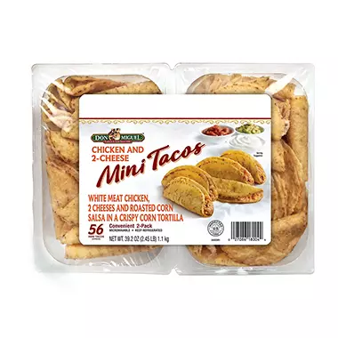 Chicken and 3-Cheese Mini Tacos