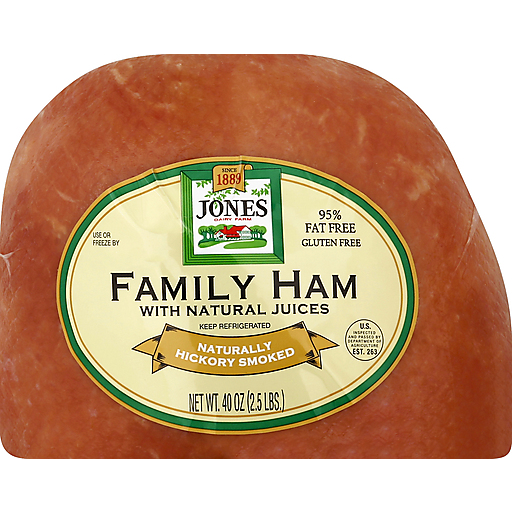 Farm Fresh & Tender Ham, Half Family, Hickory Smoked Ham, Fully Cooked, 2.5 Lb.