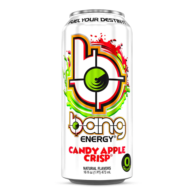 Bang Energy Drink With CoQ10 Creatine Candy Apple Crisp