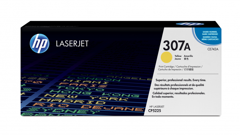 HP 307A Yellow Original LaserJet Toner Cartridge — UPC 884420306207 ...