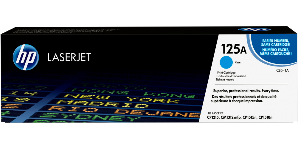 Photo of HP 125A Cyan Original LaserJet Toner Cartridge, ~1,400 Pages, CB541A