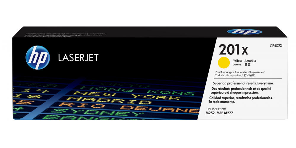 Photo of HP 201X Yellow Original Toner Cartridge – High Yield