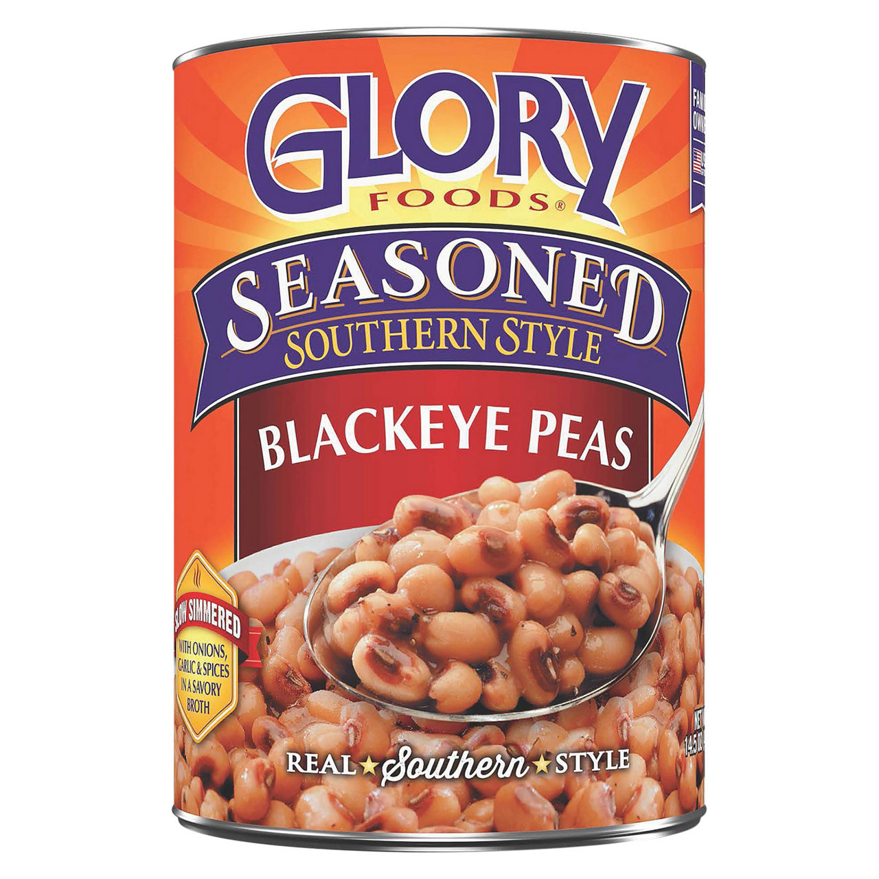 Photo of Glory Foods Seasoned Southern Style Blackeye Peas - 14.5 Ounce
