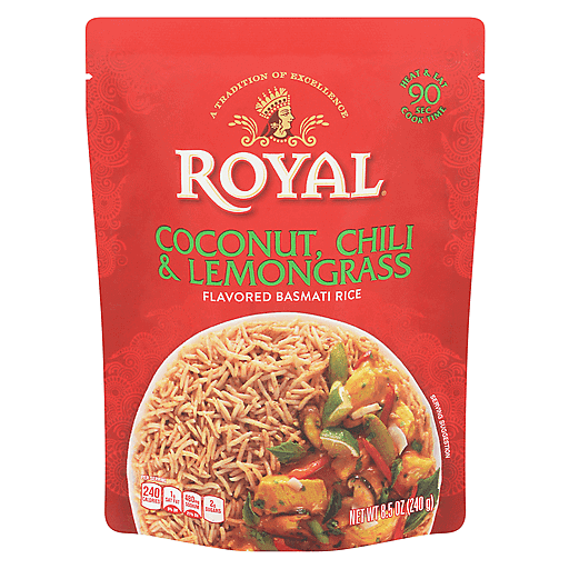 Coconut, Chili & Lemongrass Flavored Basmati Rice, Coconut, Chili & Lemongrass