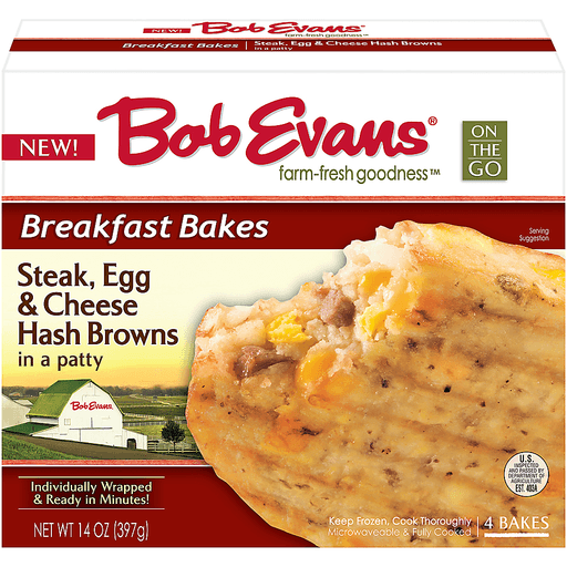Breakfast Bakes, Steak, Egg & Cheese Hash Browns