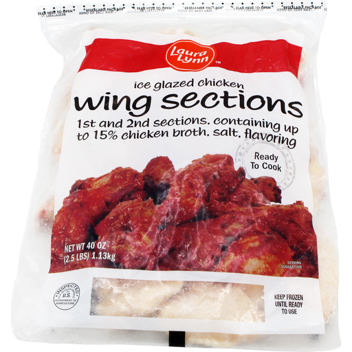 Ice Glazed Chicken Wing Sections