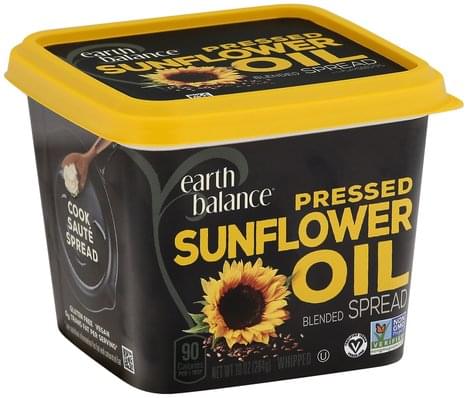 Pressed Sunflower Oil Blended with Flaxseed Oil Spread Whipped, Sunflower Oil