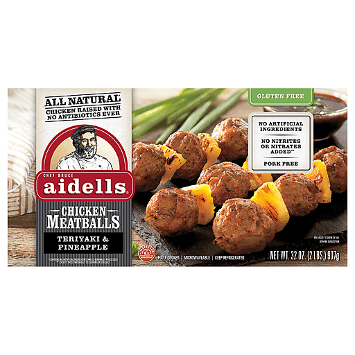 Photo of Aidells Teriyaki & Pineapple Chicken Meatballs, 32 Oz