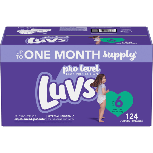 Luvs Diapers - Size 6 - 124Ct