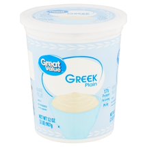 Great Value Plain Greek Nonfat Yogurt