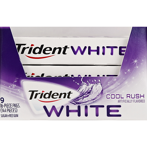 Trident White Cool Sugar Free Gum – 9ct