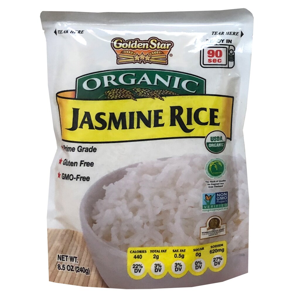 Organic White Thai Hom Mali Jasmine Rice Rth