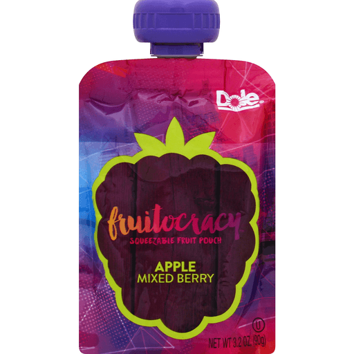 Apple Mixed Berry Squeezable Fruit Pouch, Apple Mixed Berry