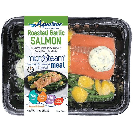 Aqua Star Smart Seafood MicroSteam Roasted Garlic Salmon