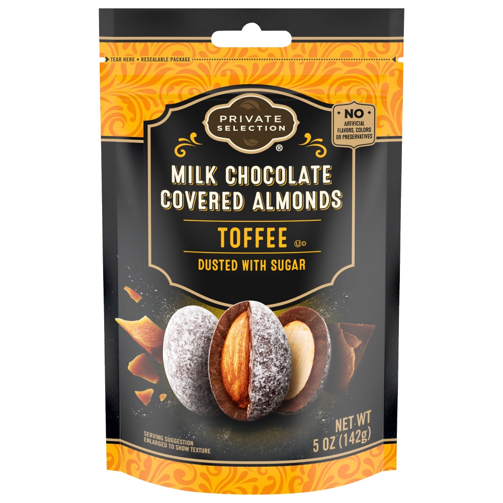 Toffee Milk Chocolate Covered Almonds, Toffee Milk Chocolate