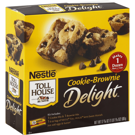 Cookie Brownie Chocolate Chip Cookie & Chocolate Brownie Kit, Cookie Brownie
