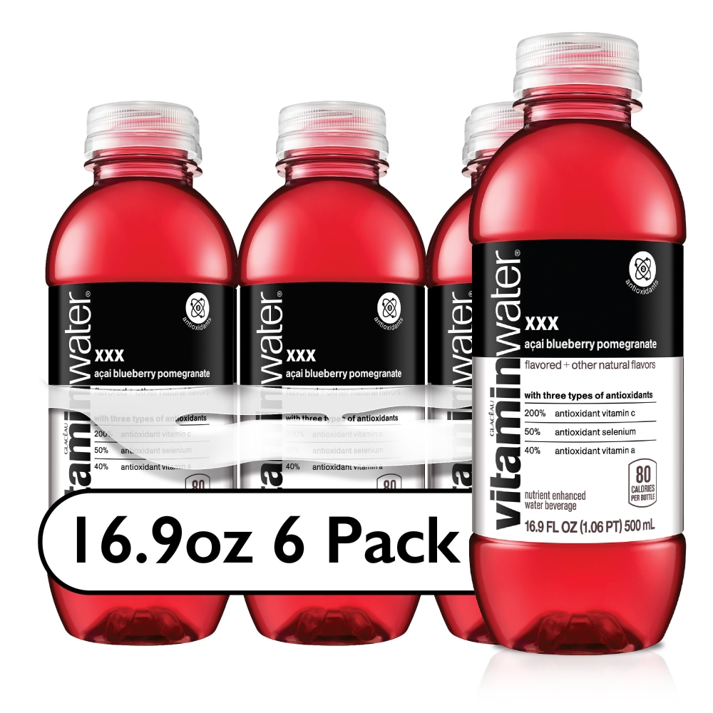Photo of Vitaminwater Xxx Electrolyte Enhanced Acai Blueberry Pomegranate 16.9 Fl Oz 6 Count Bottles
