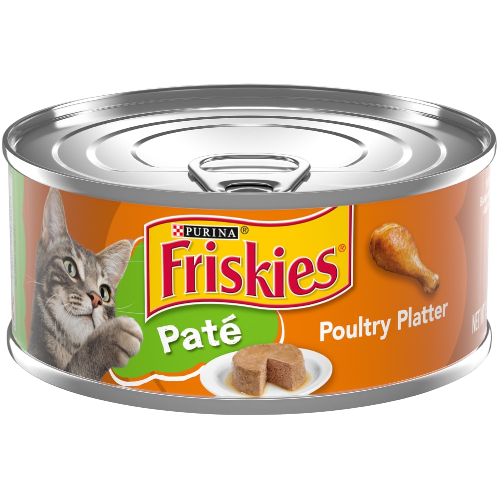 Friskies Wet Cat Food Purina Pate Poultry Platter - 5.5 Oz. Can