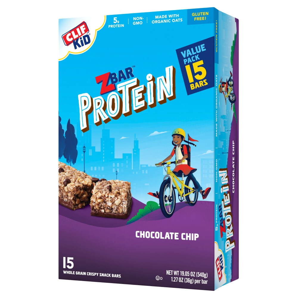 Photo of Clif Kid Zbar Protein Chocolate Chip Crispy Snack Bars