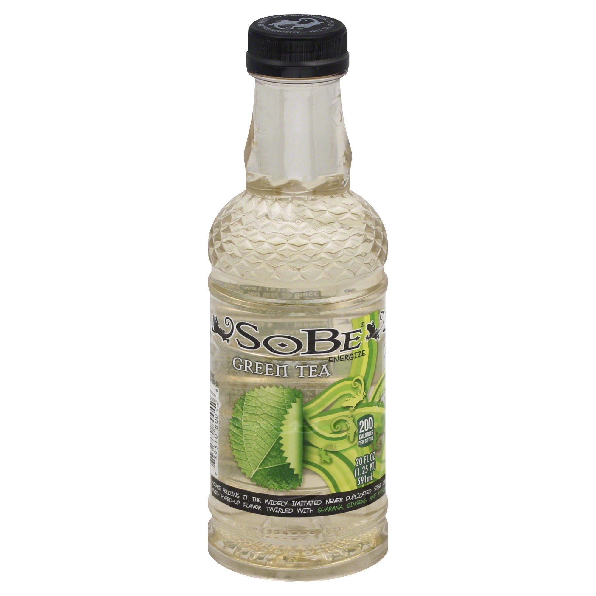 SoBe Elixir Flavored Beverage Green Tea 20 Fl Oz Bottle