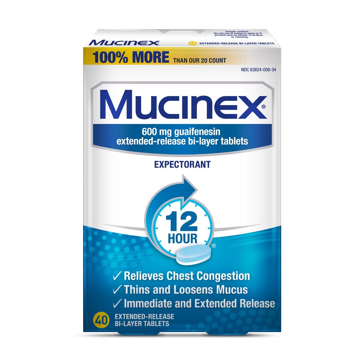 Mucinex - Tablets - 40 Ct - 09\26