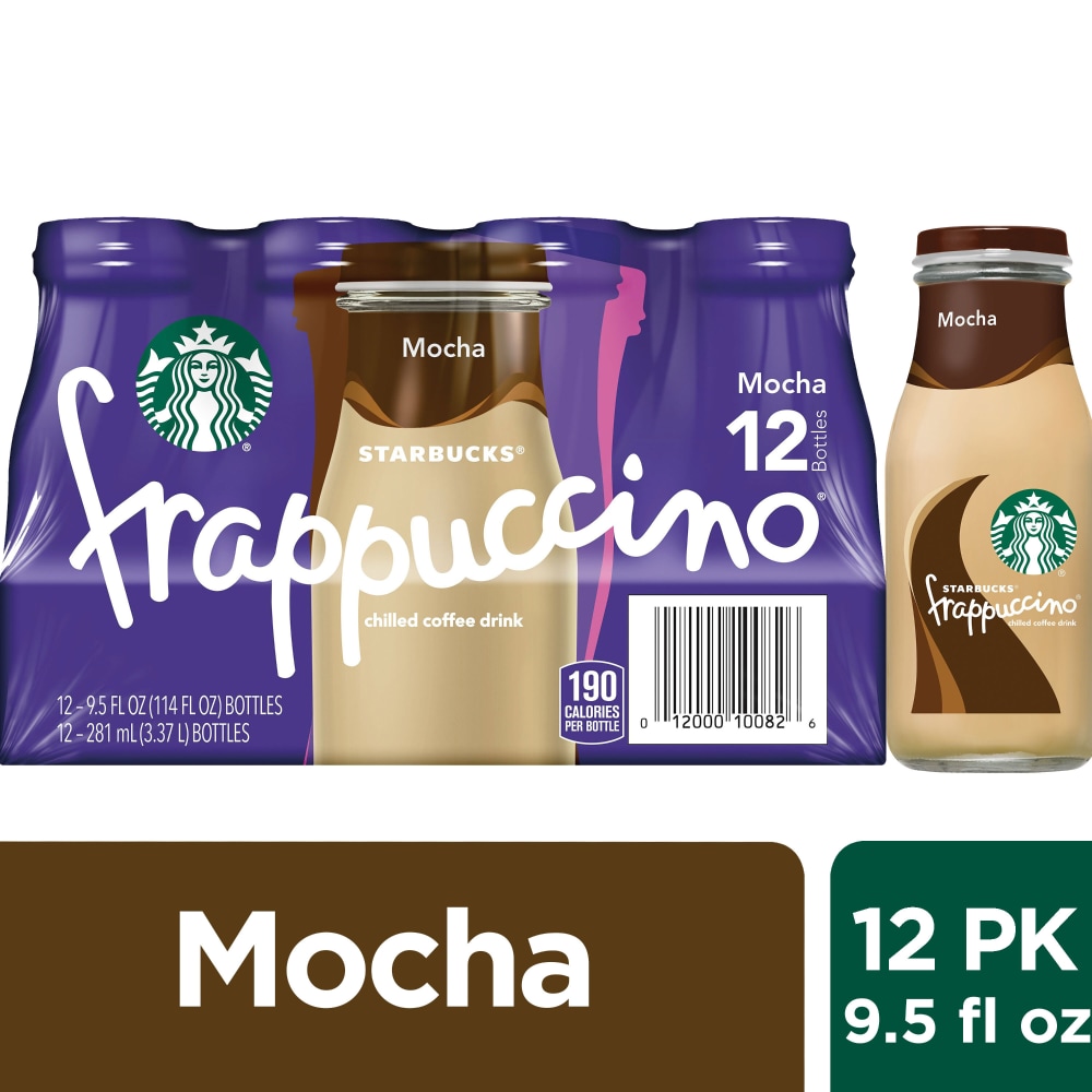 Starbucks Coffee Drink, Mocha, Chilled, 12 Pack