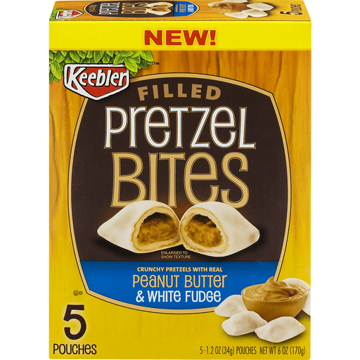 Keebler, Filled Pretzel Bites, Peanut Butter, Peanut Butter