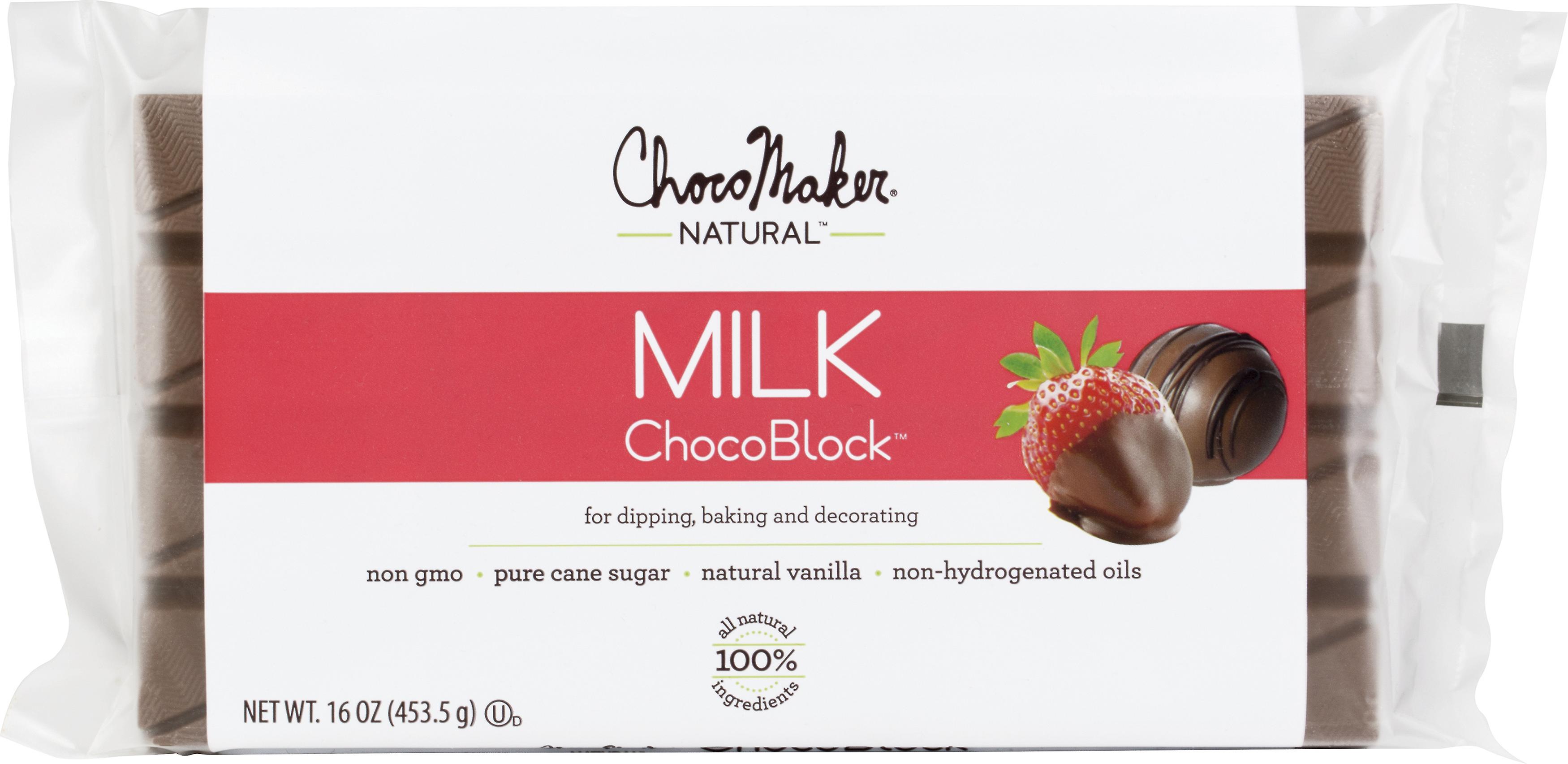 Milk Choco Block, Natural Vanilla
